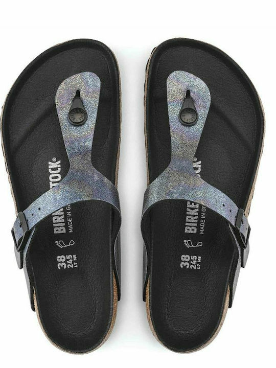 Gizeh Women's Flat Sandals Anatomic in Black Color Regular Fit