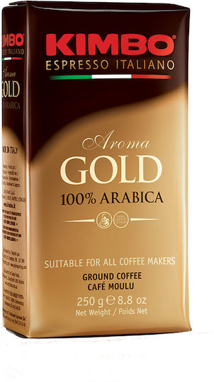 Kimbo Espresso Coffee Arabica Gold Ground 250gr