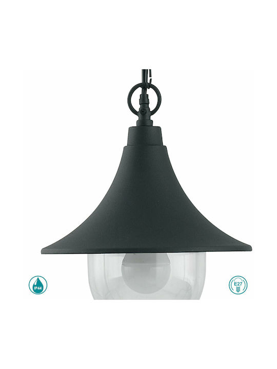 Fan Europe Pavia Pendant Outdoor Ceiling Light E27 In Black Color LANT-PAVIA-S1
