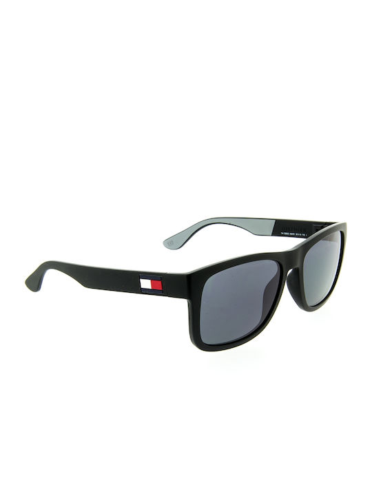 Tommy Hilfiger Men's Sunglasses with Black Plastic Frame and Black Lens TH1556/S 08A/IR