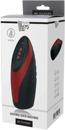 Dream Toys Mr. Pleasure Heating Suck Machine Masturbator με Δόνηση Black