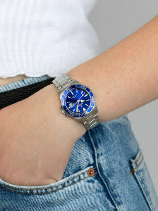 Festina Ρολόι Μπαταρίας με Μεταλλικό Μπρασελέ