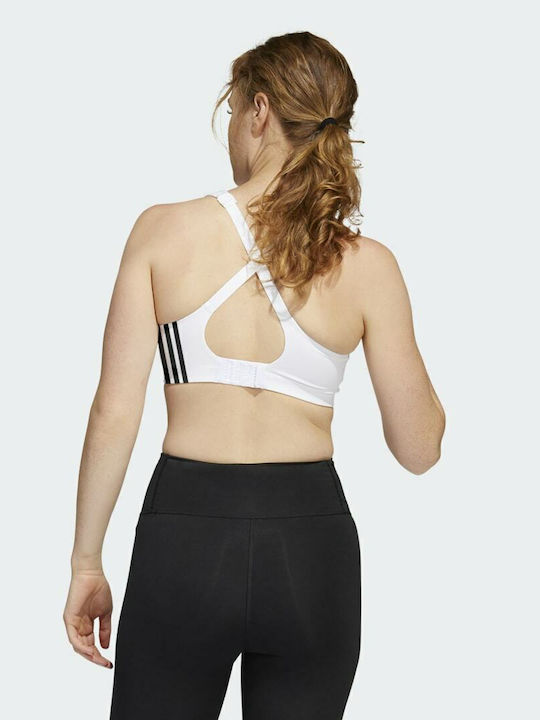 adidas Performance Γυναικείο Αθλητικό Μπουστάκι Λευκό με Επένδυση