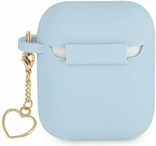 Guess Charm Case Silicone in Blue color for Apple AirPods 1 / AirPods 2