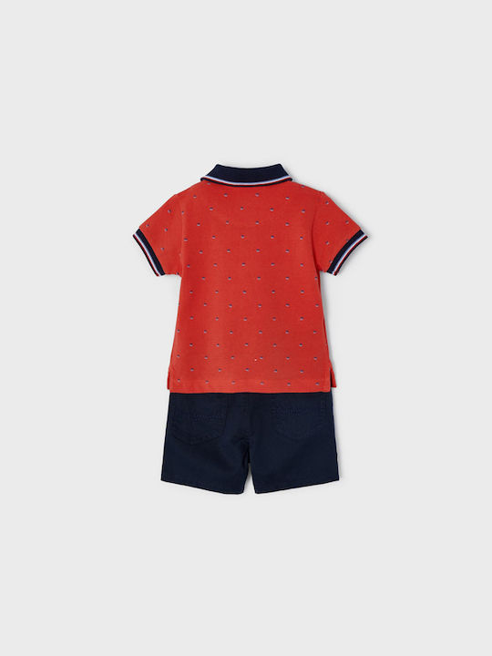 Mayoral Kids Set with Shorts Summer 2pcs Red