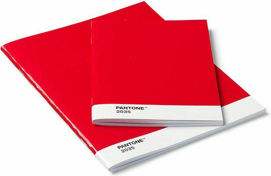 Pantone Blank Saddle Stitch Notebook Red 2pcs