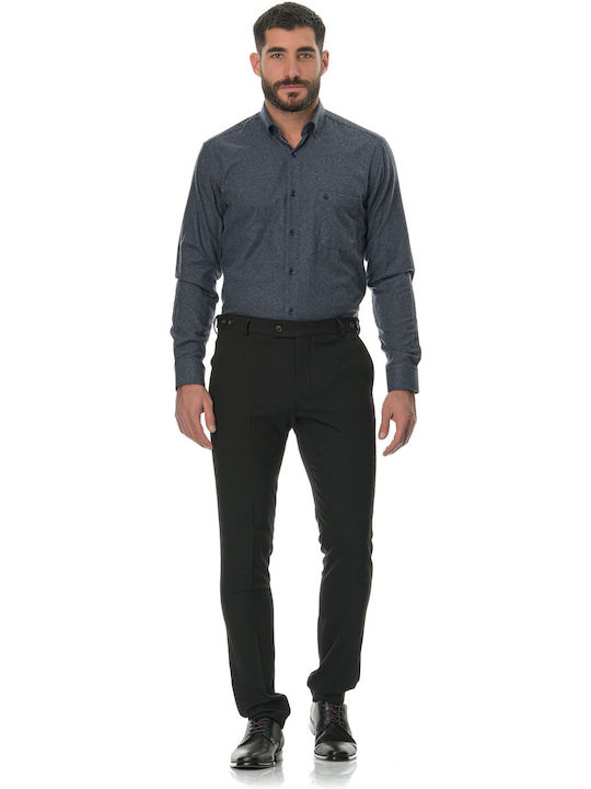 03 Long-sleeved Flannel Shirt Gray