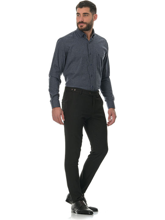 03 Long-sleeved Flannel Shirt Gray
