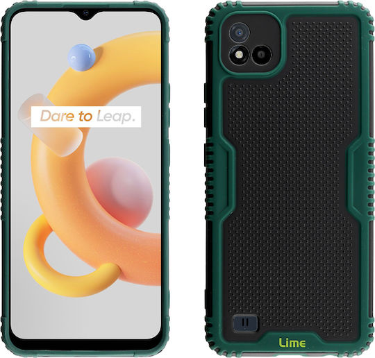 Lime Armadillo Camera Guard Back Cover Plastic Verde (Realme C11 2021)