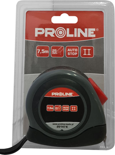 Proline Μετροταινία με Αυτόματη Επαναφορά 25mm x 7.5m