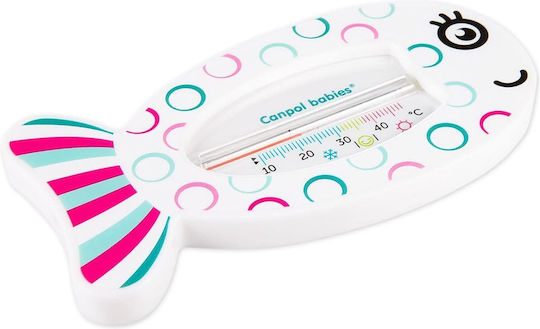 Canpol Babies Αναλογικό Θερμόμετρο Μπάνιου Fish 10°C έως 50°C Ροζ