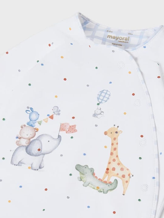 Mayoral Ecofriends Baby Bodysuit Set Long-Sleeved with Accessories White 3pcs