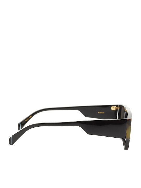 Kaleos Robledo 001 Unisex Γυαλιά Ηλίου με Μαύρο Κοκκάλινο Σκελετό και Μαύρο Φακό ROBLEDO 1