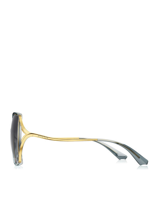 Bolon Damen Sonnenbrille mit Gray Metall Gestell und Gray Verlaufsfarbe Linse BL6076C70