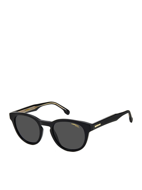 Carrera Men's Sunglasses with Black Plastic Frame and Black Lens 252/S 807IR