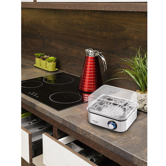 Adler Egg Cooker 8 Positions 800W Silver