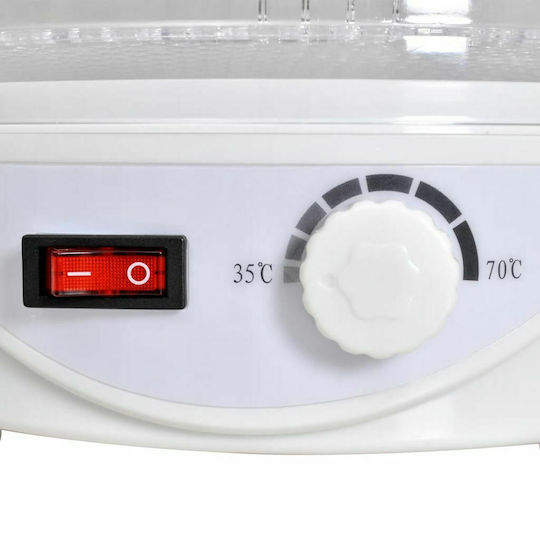 vidaXL Дехидратор на храна с 6 Рафтове и Регулируема Температура 35-70°C