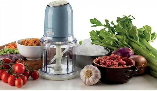 Ariete Vintage Mini Chopper 400W With 600ml Blue Container