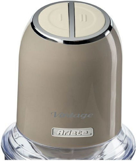 Ariete Vintage Mini Chopper 400W With 600ml Beige Container