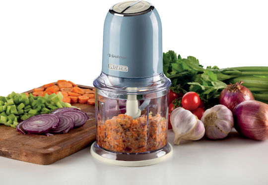 Ariete Vintage Mini Chopper 400W With 600ml Blue Container