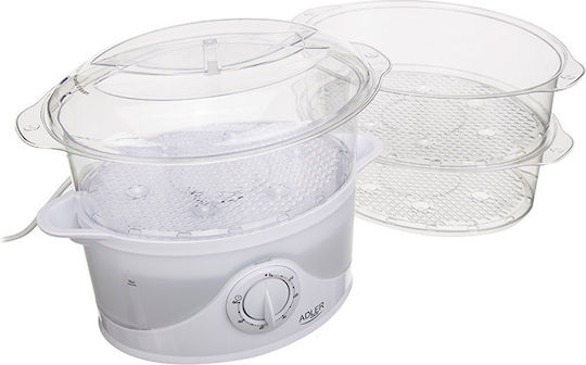 Adler Food Steamer with 3 Steaming Decks 9lt