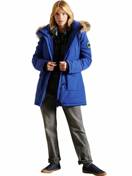 Everest Lungă Jachetă de femei tip parka Albastru