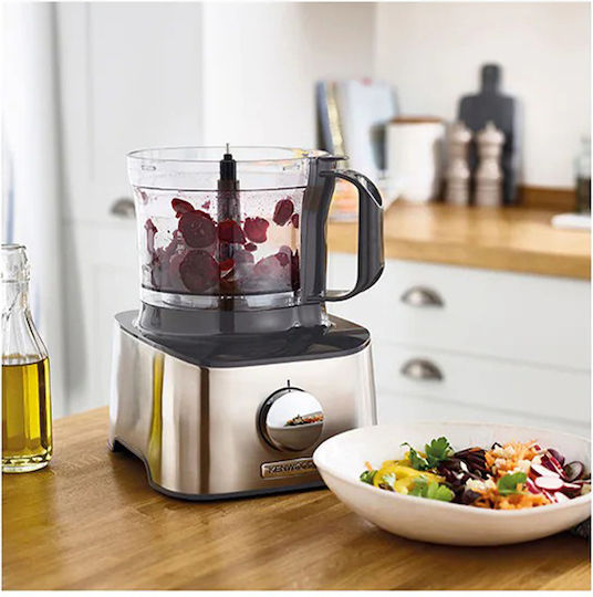 Kenwood Multipro Compact Multifunctional Food Processor 800W with Pot 2.1lt and Jug Blender Silver