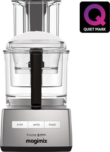 Magimix CS5200 XL Multifunctional Food Processor 1100W with Pot 3.6lt and Jug Blender Silver