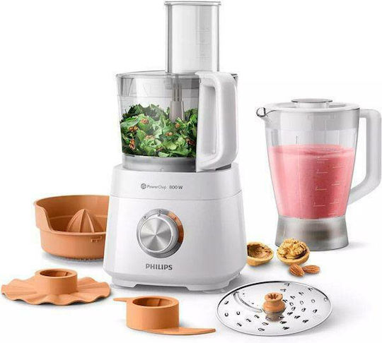 Philips Daily Collection Πολυμίξερ 800W με Κάδο 1.5lt Λευκό