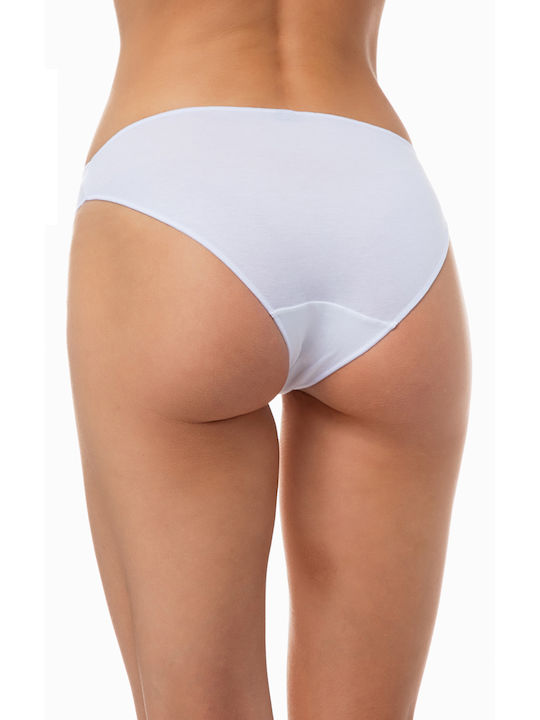 Miss Βαμβακερά Women's Brazil 2Pack Seamless White