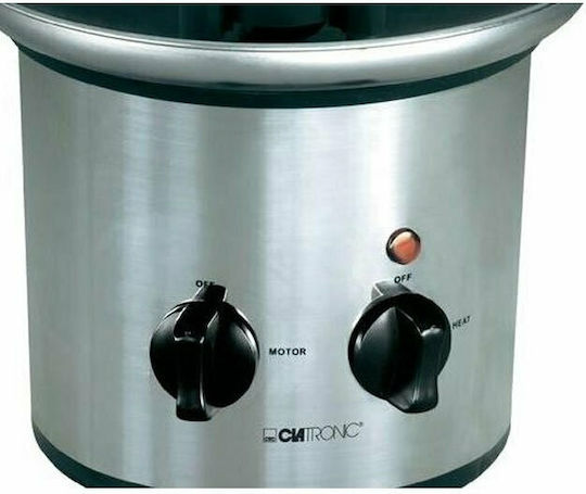 Clatronic Silver Chocolate Fountain with 3 Flats SKB 3248 170W 21x21x39cm
