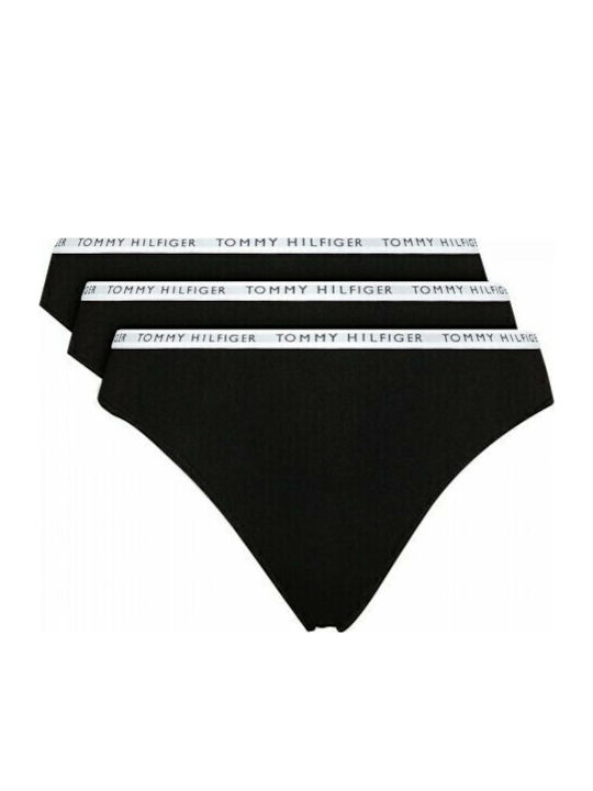 Βαμβακερά Γυναικεία String 3Pack Μαύρα