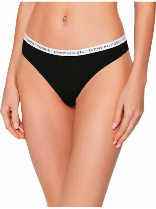 Tommy Hilfiger String 3Pack Black