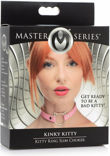 XR Master Series Kinky Kitty Collar Ring Slim Choker Pink