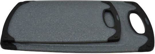 Ankor Rectangular Plastic Chopping Board Grey-Black 24.5x40cm