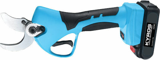 Kyros Pruning Shears Battery Brushless 21V 2x2Ah with Maximum Cutting Diameter 40mm in Carrying Case