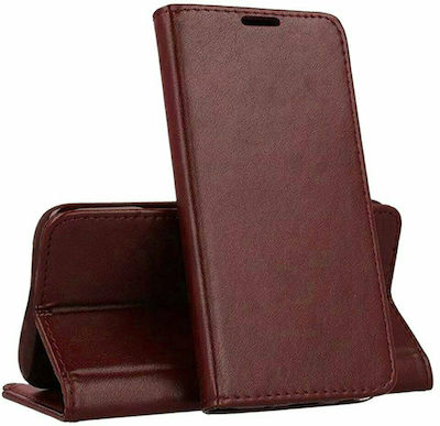 Forcell Magnet Buchen Sie Synthetisches Leder Burgundy (Redmi Note 9S / 9 Pro / 9 Pro Max)