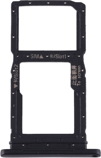 Υποδοχή Κάρτας SIM και SD Μαύρο για Huawei P Smart Pro