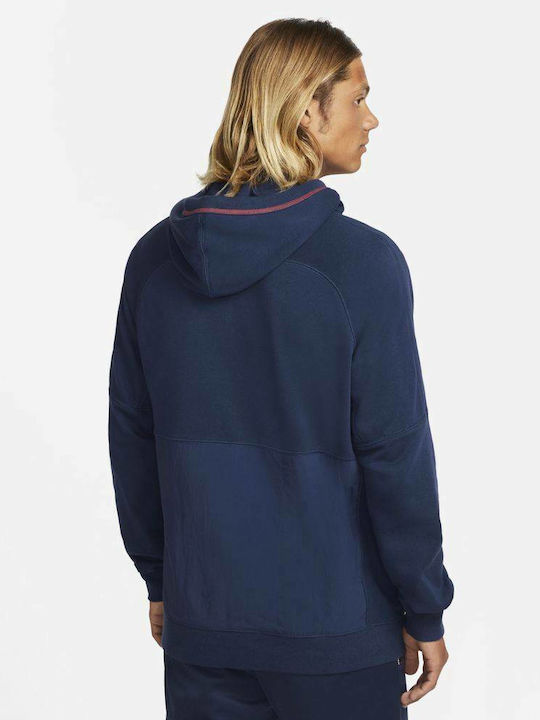 Nike Men's Sweatshirt with Hood and Pockets Midnight Navy