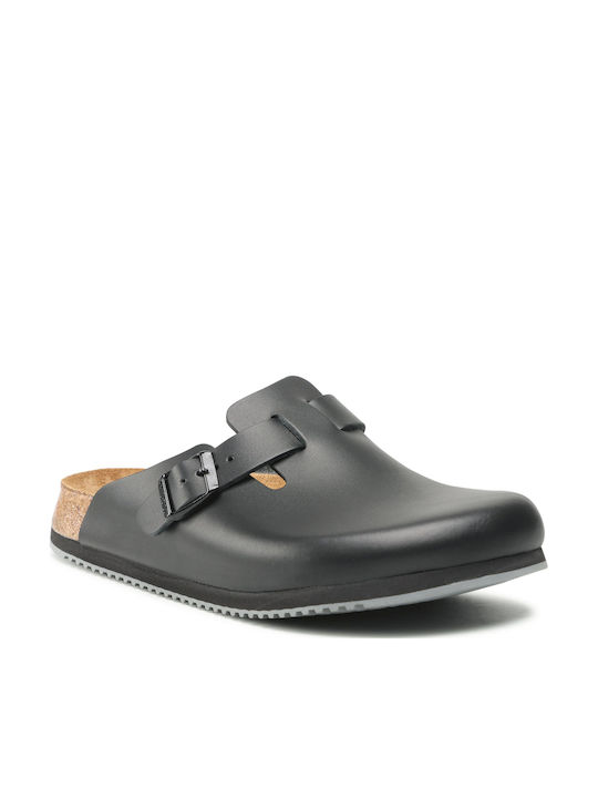Birkenstock Boston SL Δερμάτινα Ανατομικά Σαμπό Birkenstock Boston SL Δερμάτινα Ανατομικά Σαμπό