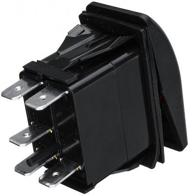 Auto Licht Schalter Ein/Aus 12V-24V Universal Schwarz