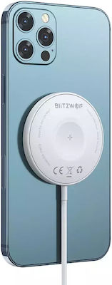 BlitzWolf Φορτιστής Magsafe και Καλώδιο USB-C Λευκός (BG-BWFWC9)