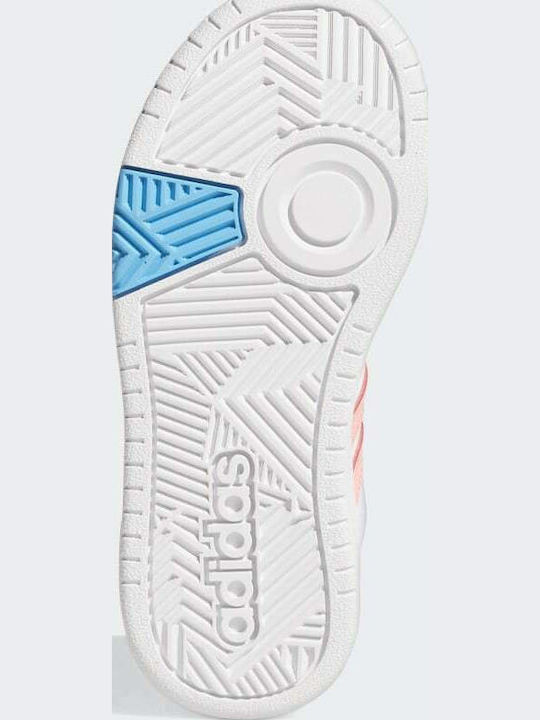 Hoops Hoops Mid 3.0 K Kids Sports Shoes Basketball with Laces Cloud White / Acid Red / Sky Rush