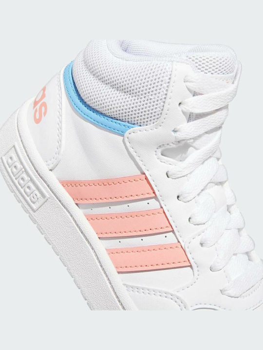 Hoops Hoops Mid 3.0 K Kids Sports Shoes Basketball with Laces Cloud White / Acid Red / Sky Rush