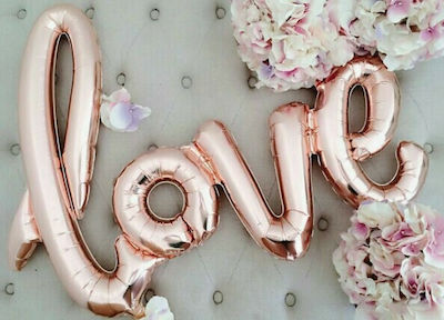 Balloon Foil Jumbo Valentine's Day Letter Rose Gold 102cm