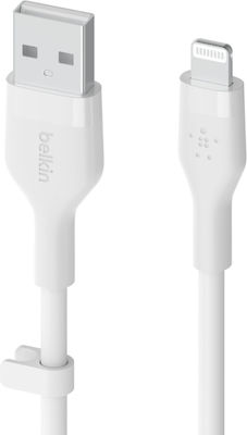 Belkin BoostCharge Flex USB-A zu Lightning Kabel Weiß 2m (CAA008BT2MWH)