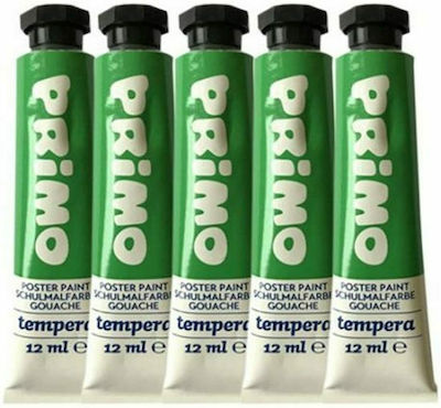 Primo Tempera Tempera de Pictură Verde smarald 640 în Tubular 12ml 1buc 440TRA640