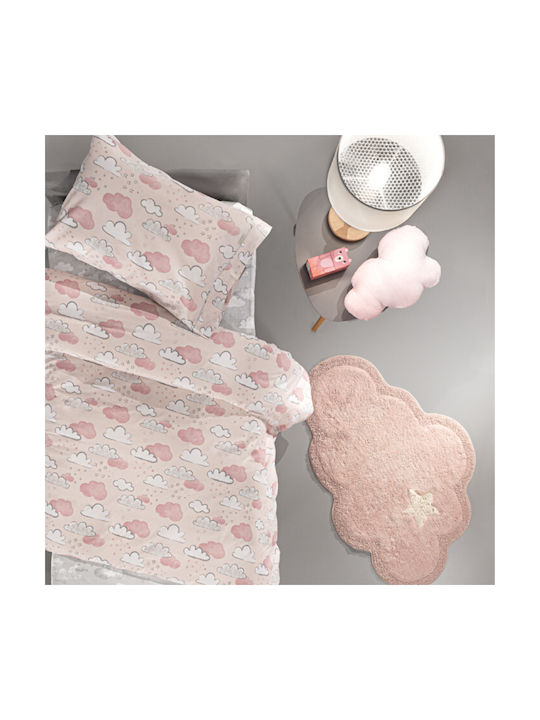 Guy Laroche Kids Cotton Rug Gloom Clouds 80x120cm Pinky