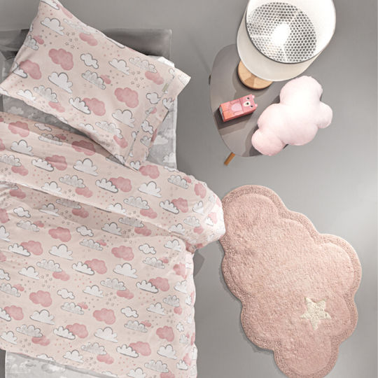 Guy Laroche Kids Cotton Rug Gloom Clouds 80x120cm Pinky