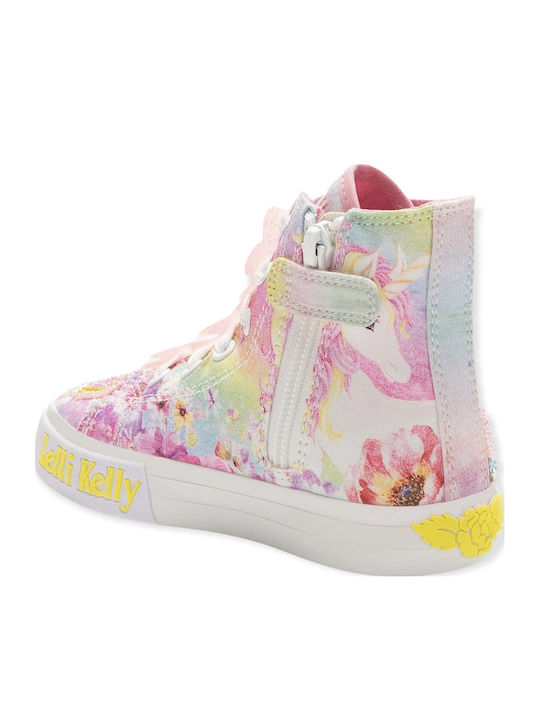 Unicorn Kids Sneakers High White